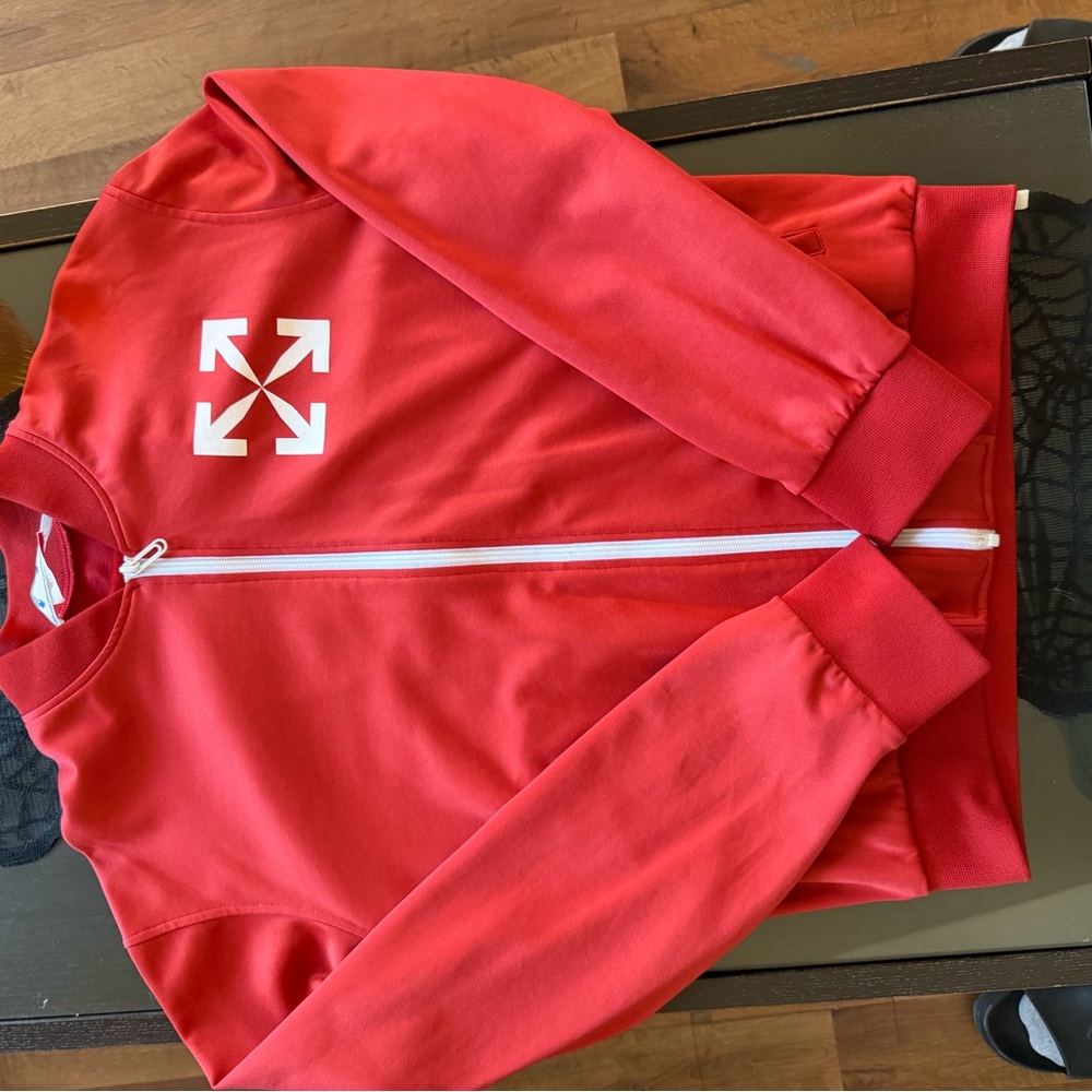 Off-White Red Bomber Jacket